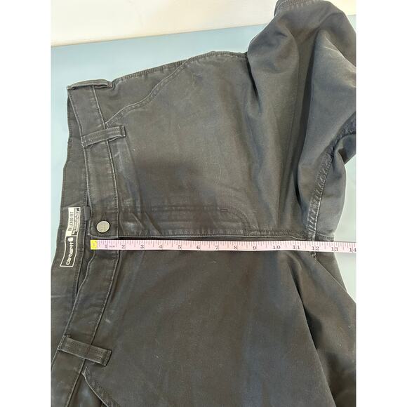 Carhartt mens Relaxed fit rugged canvas work pant size 40x32 black - Picture 8 of 9